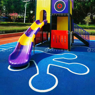 الحبيبات المطاطية EPDM الملونة المقاومة للأشعة فوق البنفسجية الشائعة لممرات الركض ملاعب السكن وممرات اللياقة البدنية