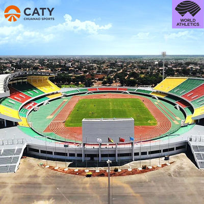 نظام ساندويتش IAAF نصف مصنوع مسار الركض مواد المسار الرياضي والحبات المطاطية EPDM لسطح الملعب
