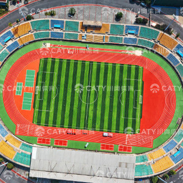 مسار الركض الرياضي لجميع الأحوال الجوية بواسطة مواد حبيبات EPDM SBR المعاد تدويرها مع شهادة Iaaf TUV للملاعب الرياضية