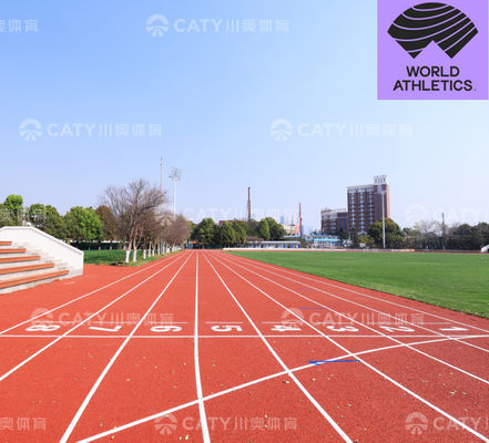 مادة المسار الاصطناعي EPDM للملاعب الرياضية من قبل مقاول سطح المسار الرياضي مع شهادة IAAF