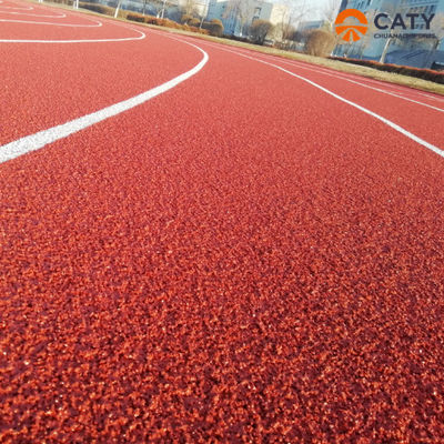 مضاد للأشعة فوق البنفسجية الرياضية مسار الركض الصوتية حبيبات المطاط EPDM الصين مصانع تركيب مسار الركض