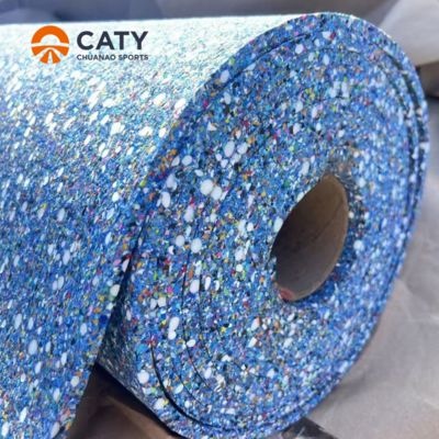 مسار الجري شبه المصنوع بدون خيوط معتمد من قبل IAAF ، تثبيت احترافي مع متانة في جميع الأحوال الجوية