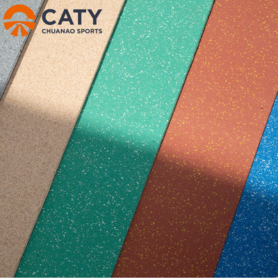 صديقة للبيئة من لفة مطاطية سميكة 10 ملم للأرضيات التجارية مع 70% EPDM و 30% حبيبات SBR