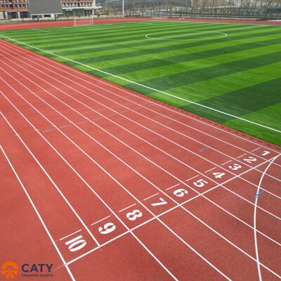 سطح رياضي هجين متين وفعال من حيث التكلفة، يجمع بين حبيبات EPDM مع رابط PU للمدارس والمراكز الرياضية