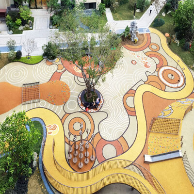 الكثافة العالية EPDM أرضية الملصق أطفال منطقة اللعب الملاعب الترفيهية حلبة سباق