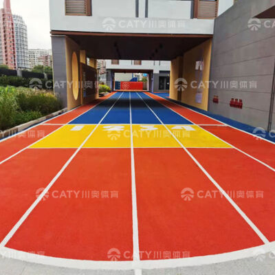 سطح المسار المطاطي المضاد للأشعة فوق البنفسجية حبات المطاط EPDM المطاط الخارجي حصائر المطاط للملاعب