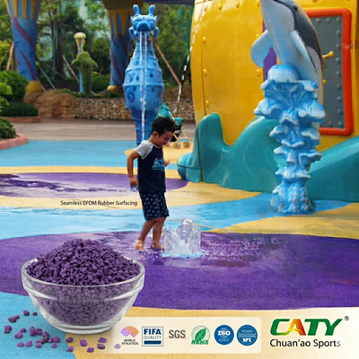 1-3MM 20% Wet Pour EPDM الأرضيات المطاطية السلسة السلامة الأطفال الملعب الأرضيات المطاطية للحدائق المائية الأطفال مناطق اللعب