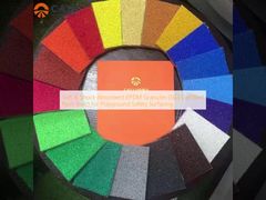 حصى EPDM ناعمة وماصة للصدمات (معتمدة من SGS وغير سامة) لأسطح سلامة الملاعب